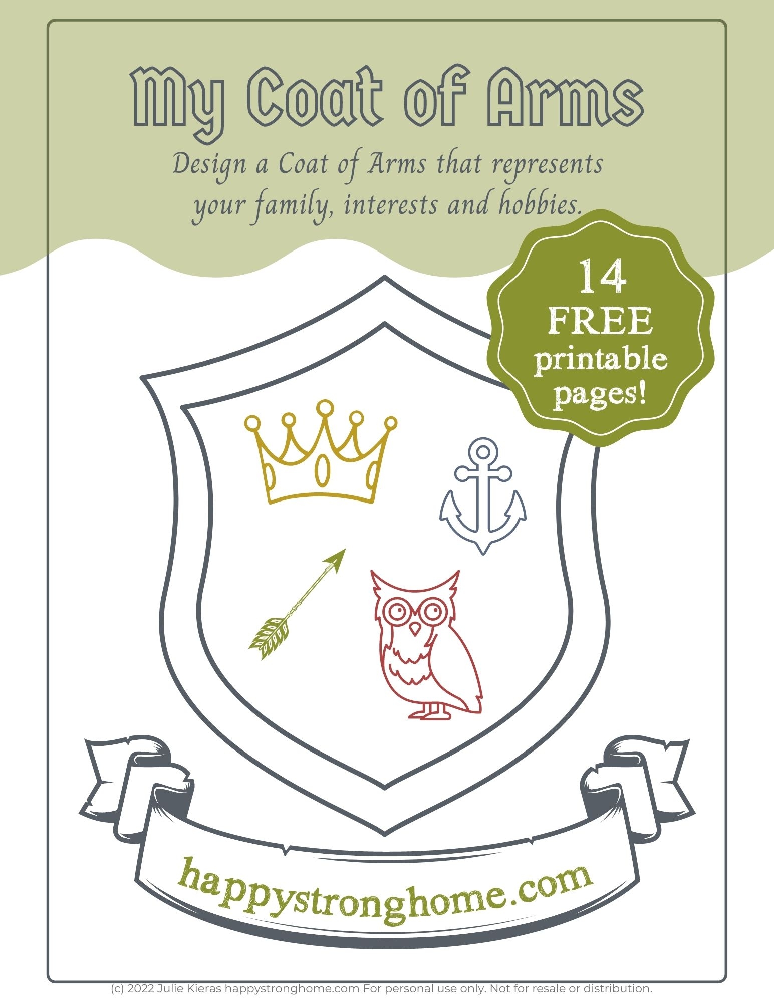 printable family crest template