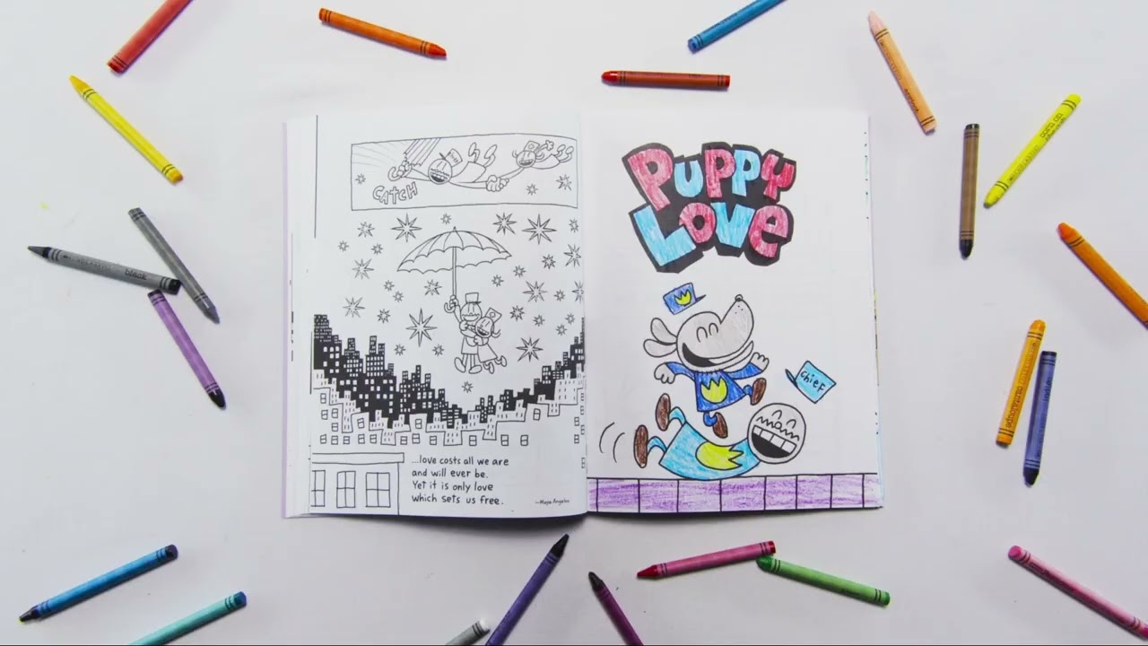 dog man coloring book