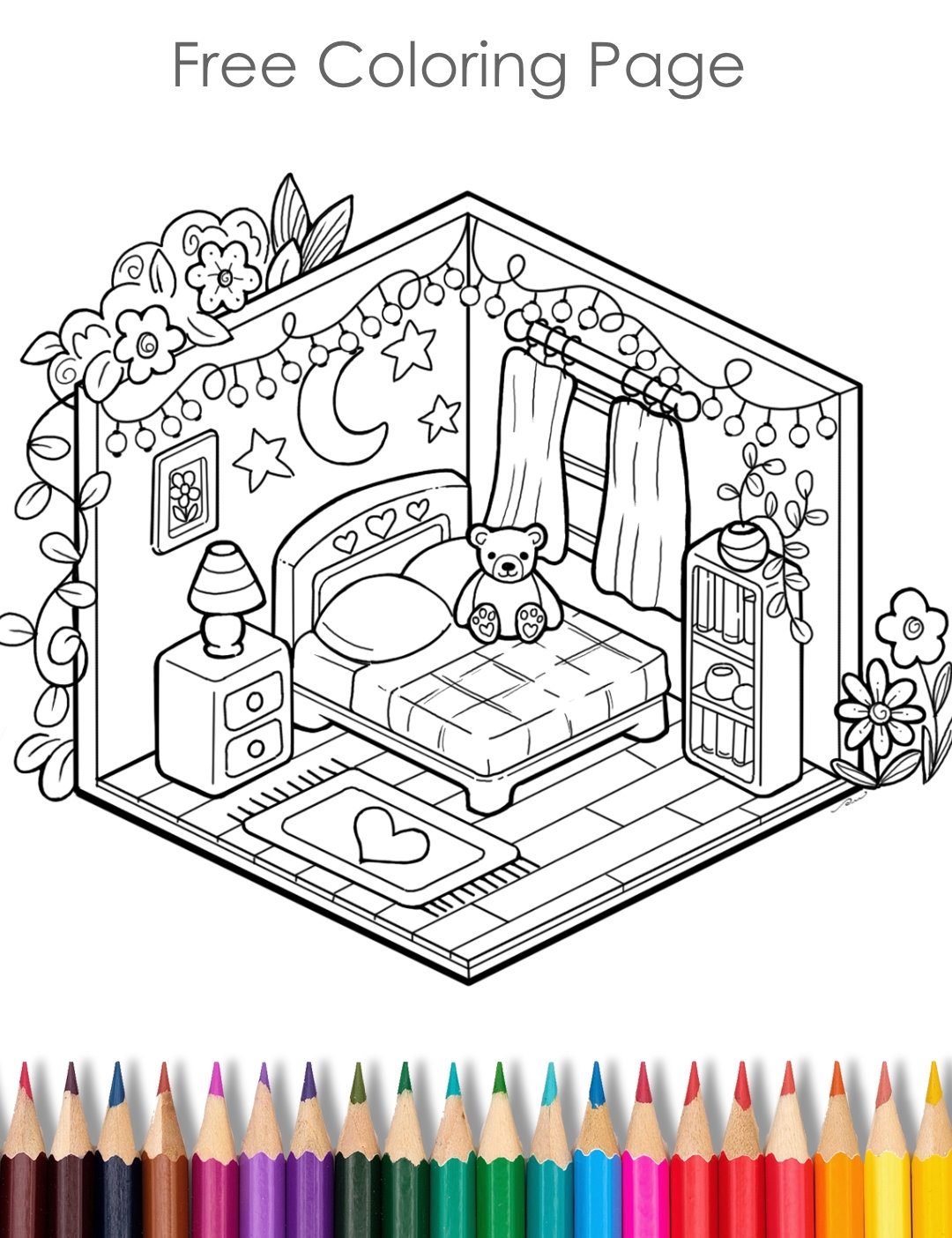 cute cozy colouring pages
