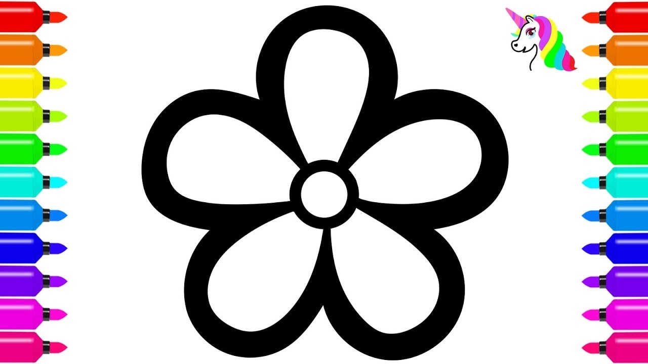 Coloring 8 Flowers Painting And Drawing YouTube