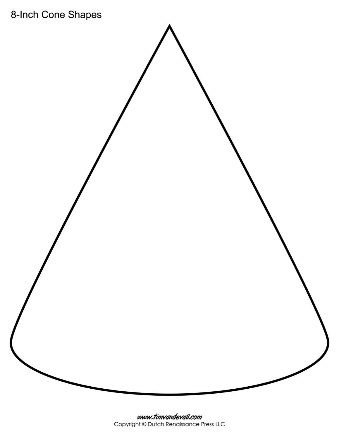 Cone Templates Free Printable Cone Shape PDFs