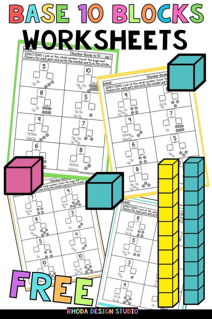 Counting With Base 10 Blocks Free Worksheets