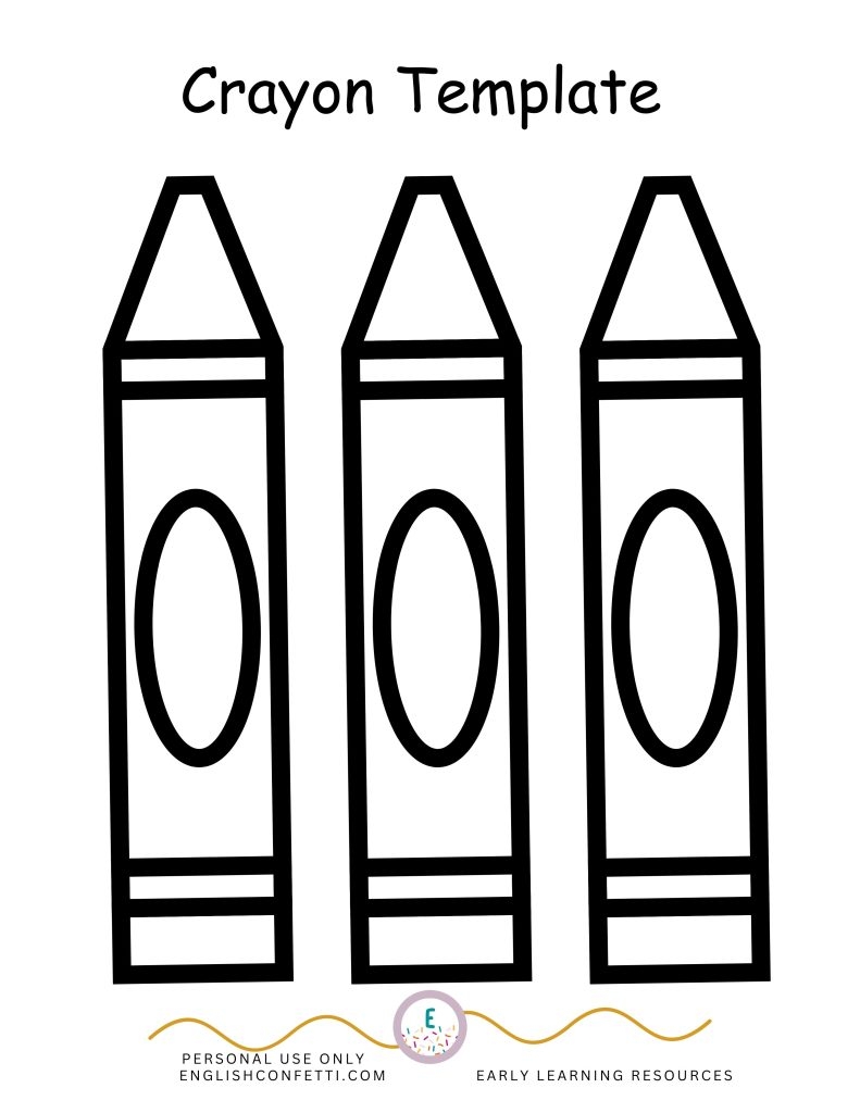 crayon printable template