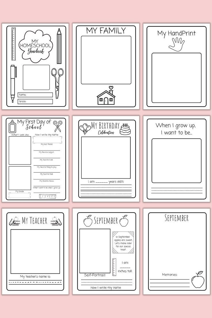 free printable memory book templates pdf