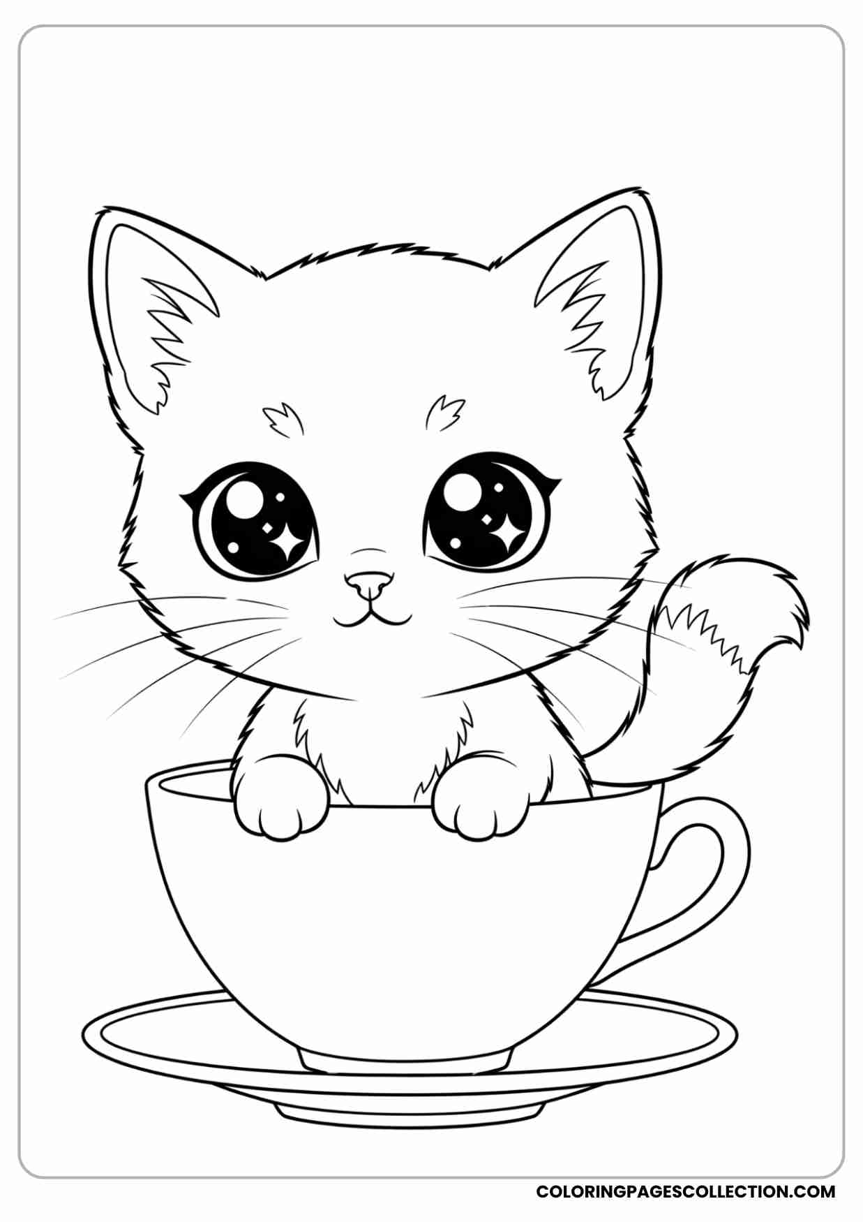 kitten coloring pages printable pdf