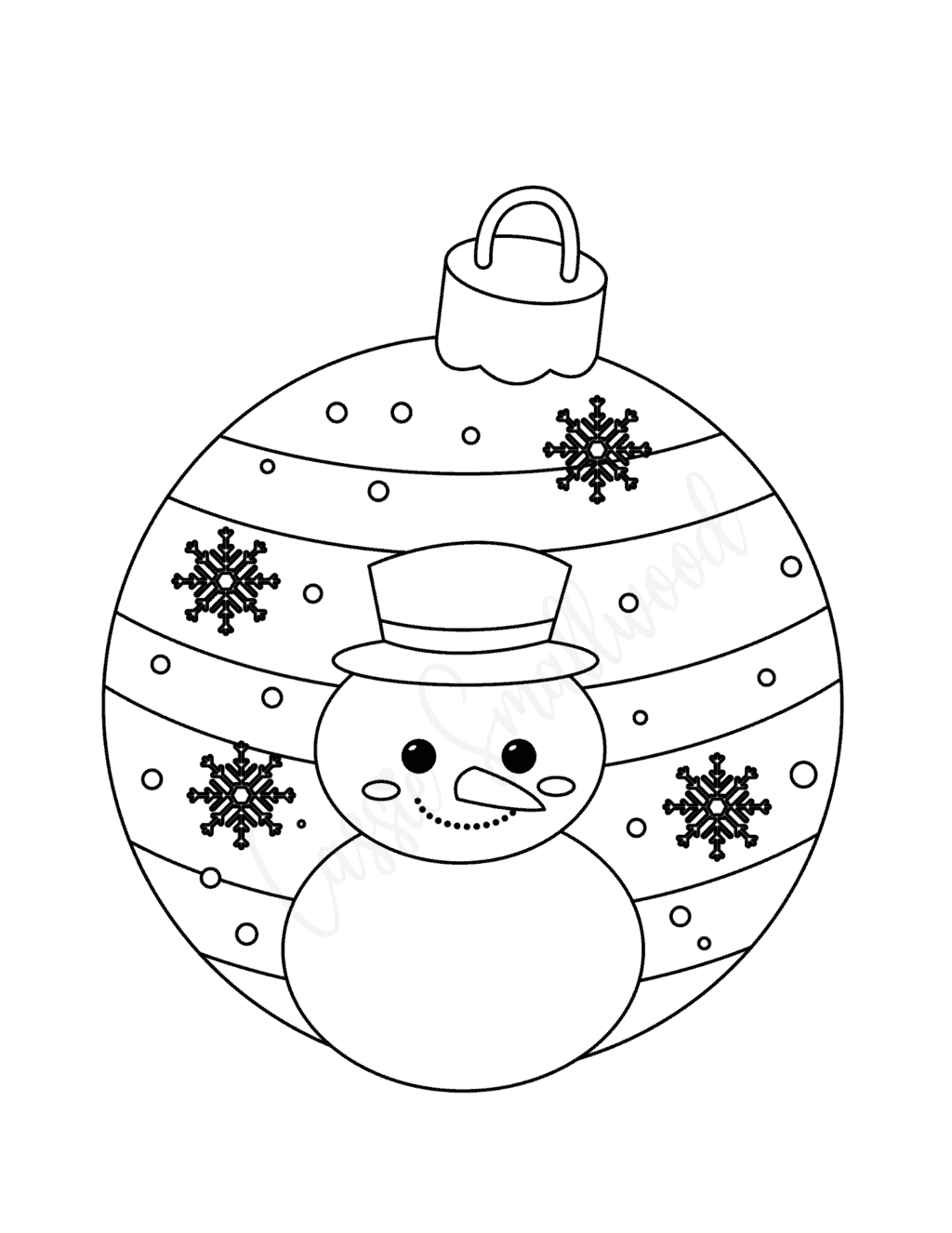 printable ornament template