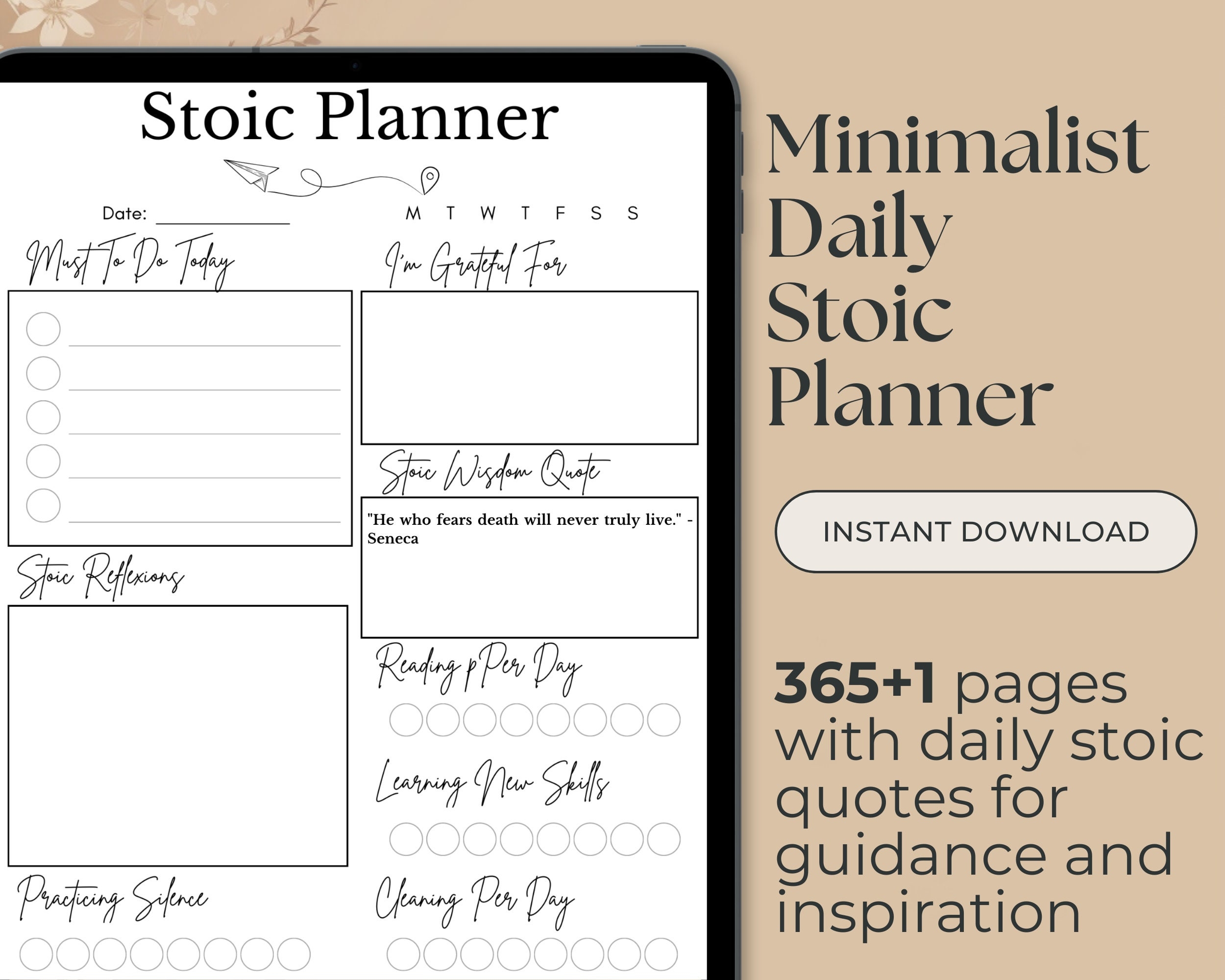 printable daily stoic journal pdf