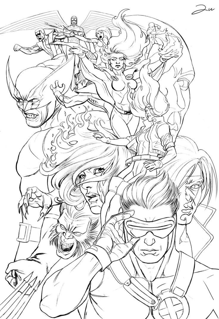 marvel comics coloring pages