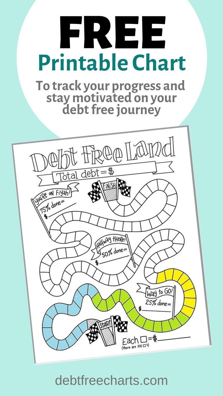 free printable debt free charts pdf
