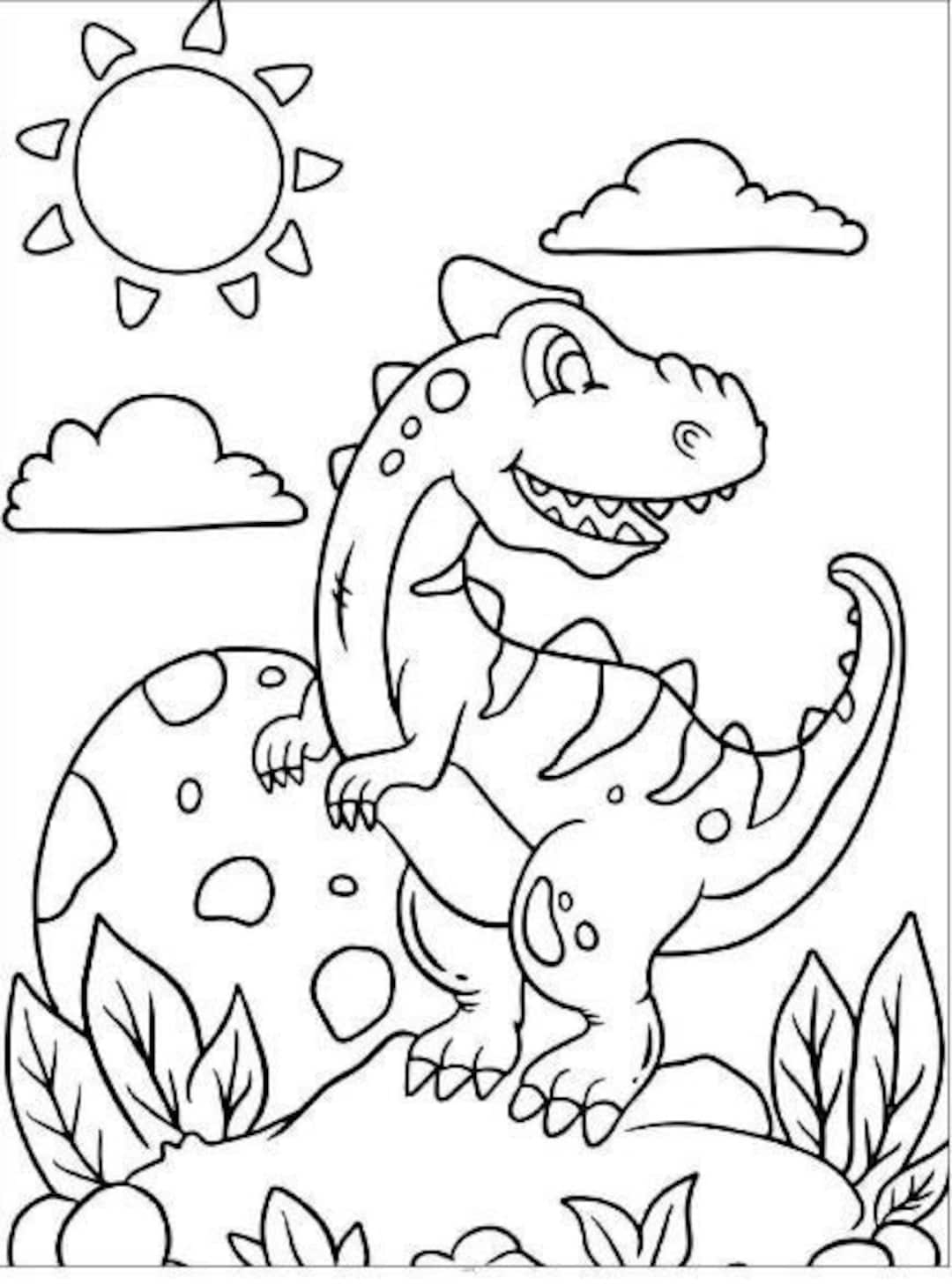 printable dinosaur coloring pages pdf