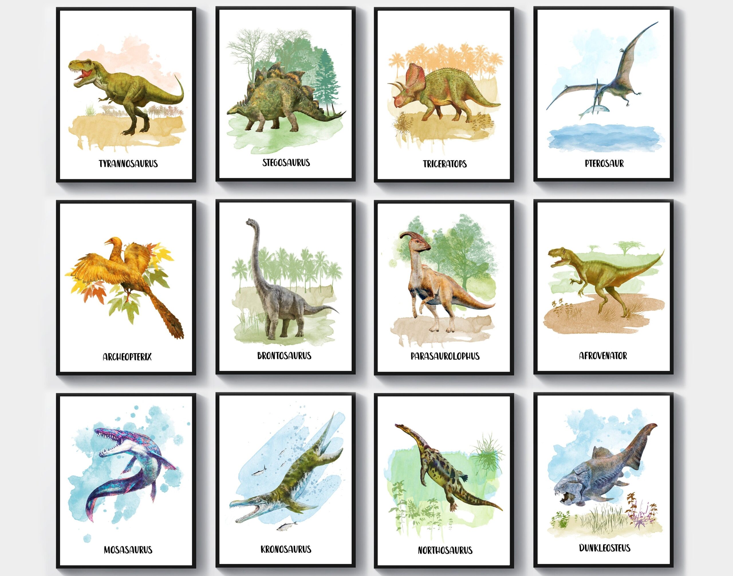printable dinosaur pictures with names pdf