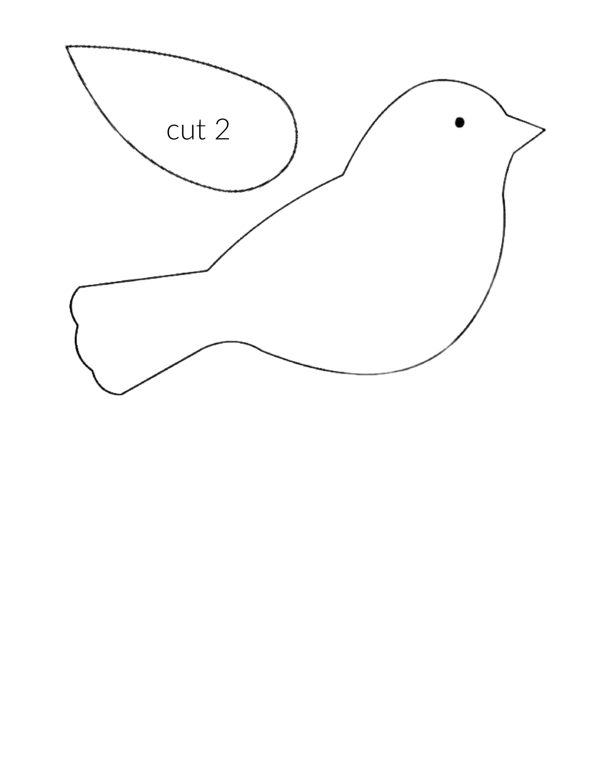 template for birds printable