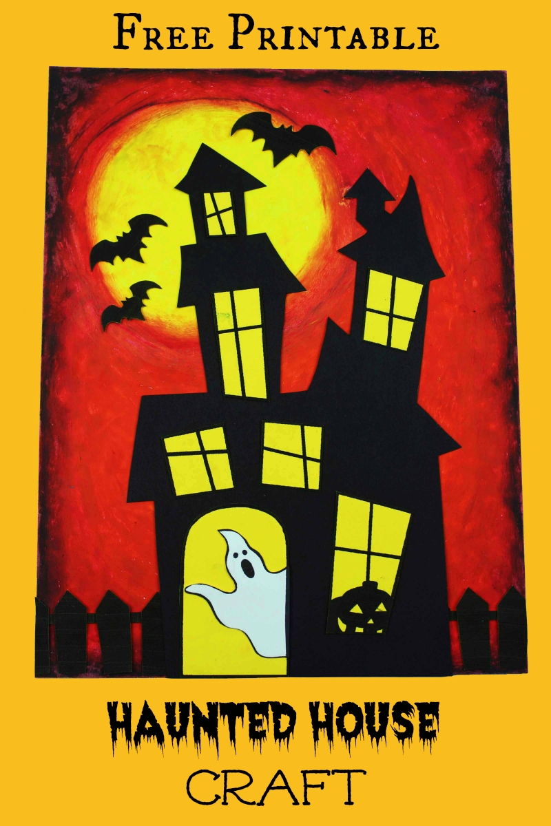 haunted house template printable