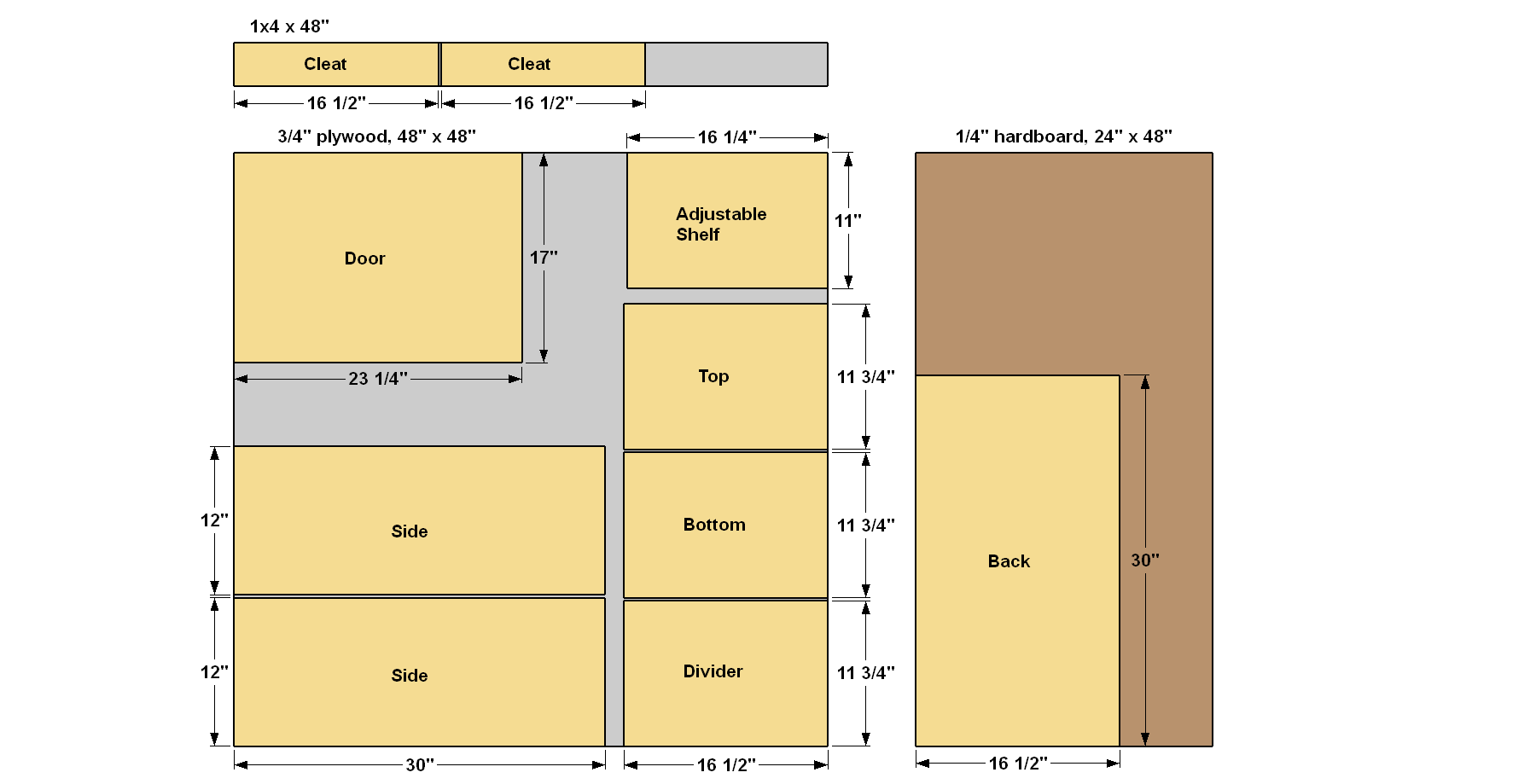 printable free cabinet plans pdf