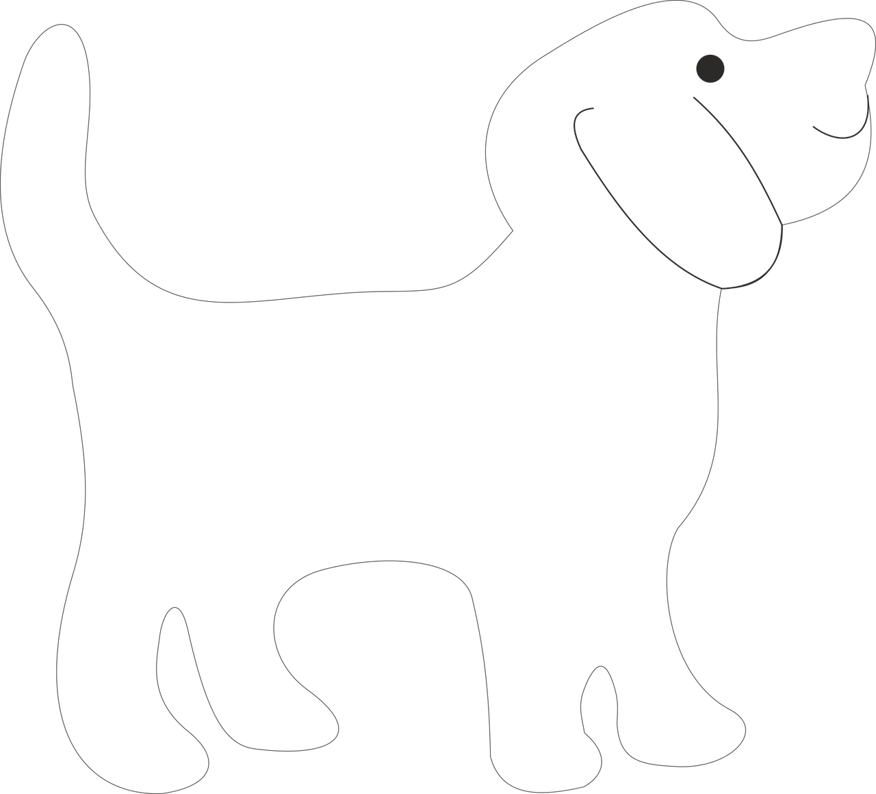 dog template printable