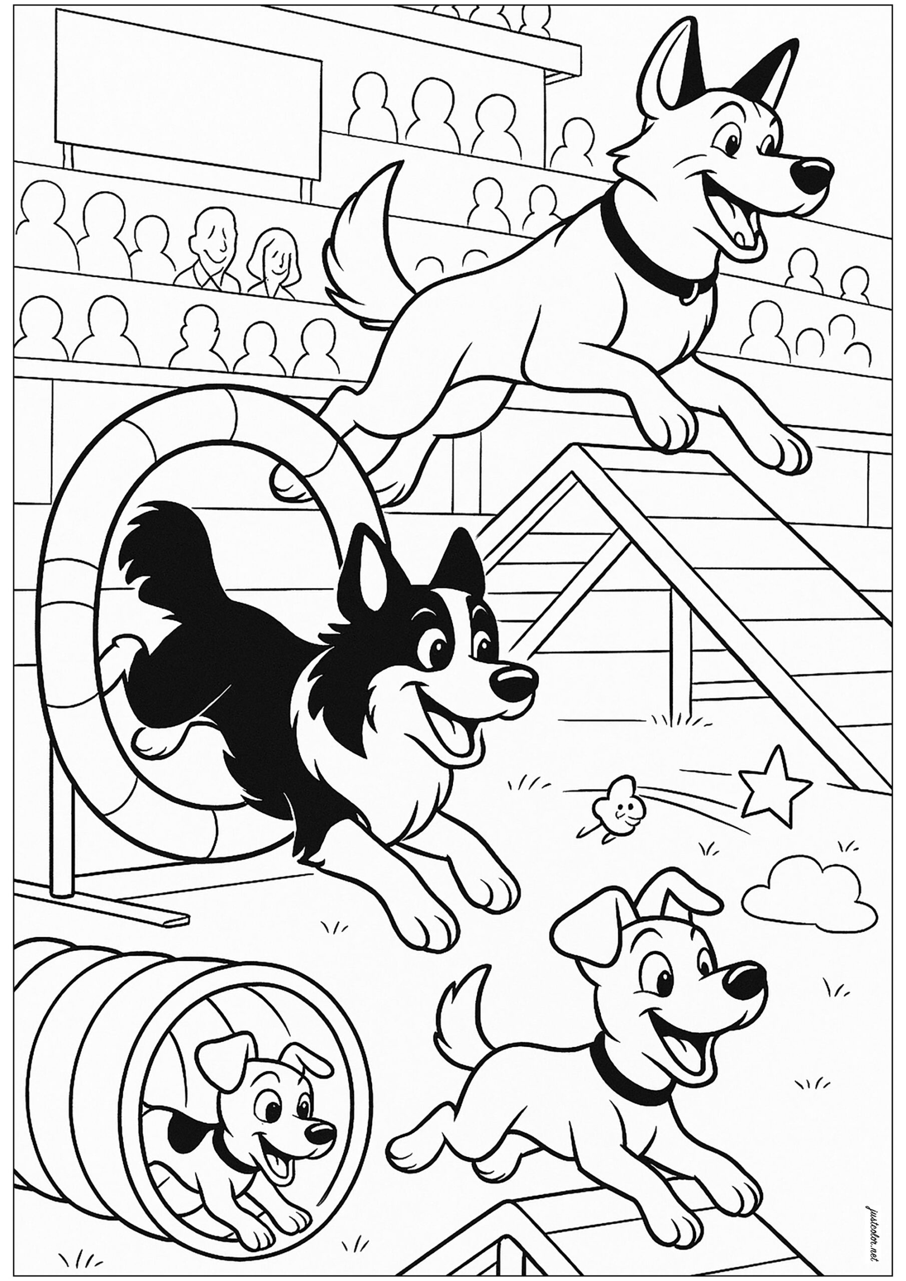 dog colouring pictures printable