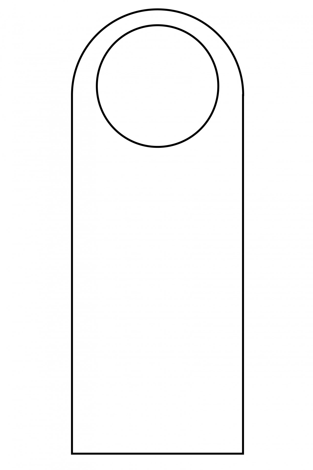 Door Hanger template door hanger paper Free Image From Needpix