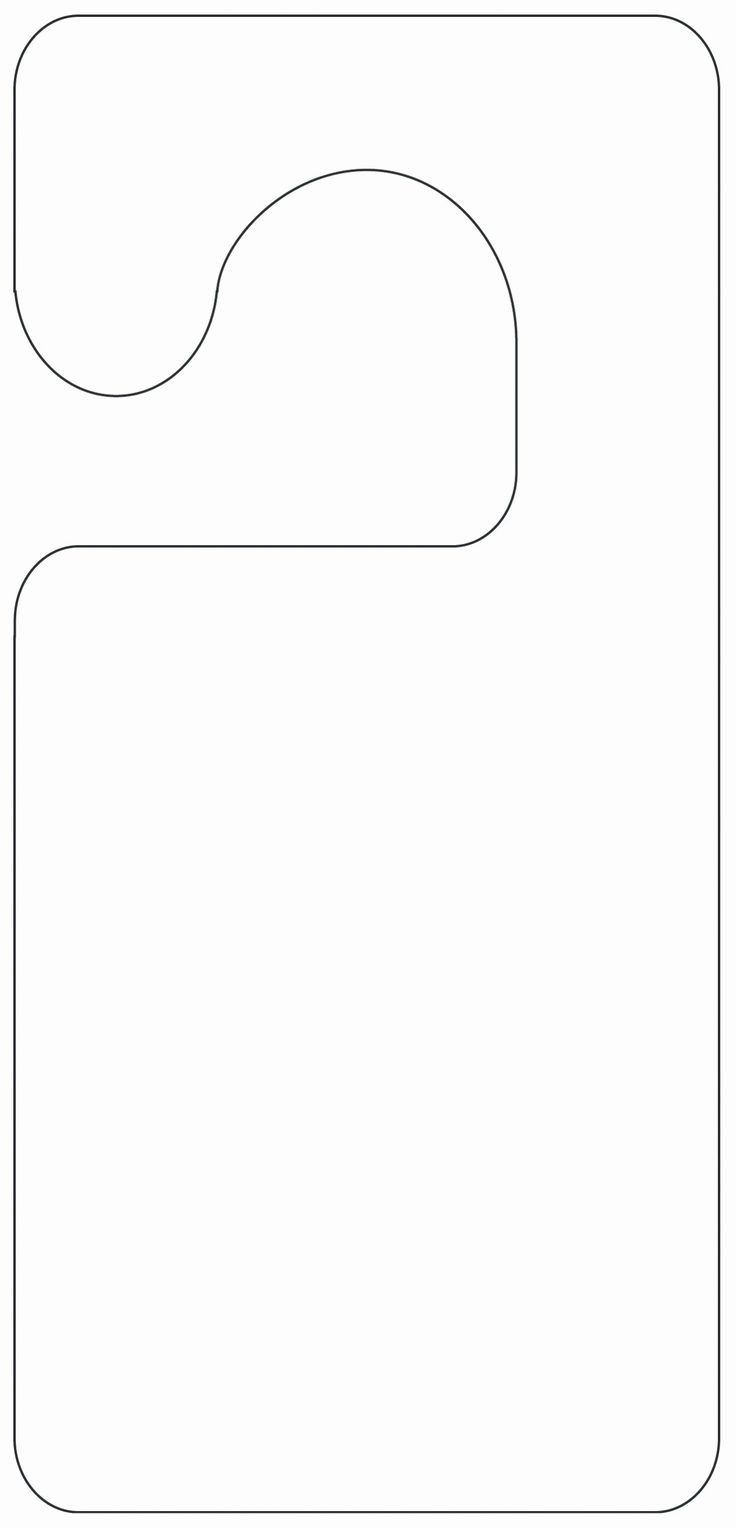 Door Hanger Template For Word