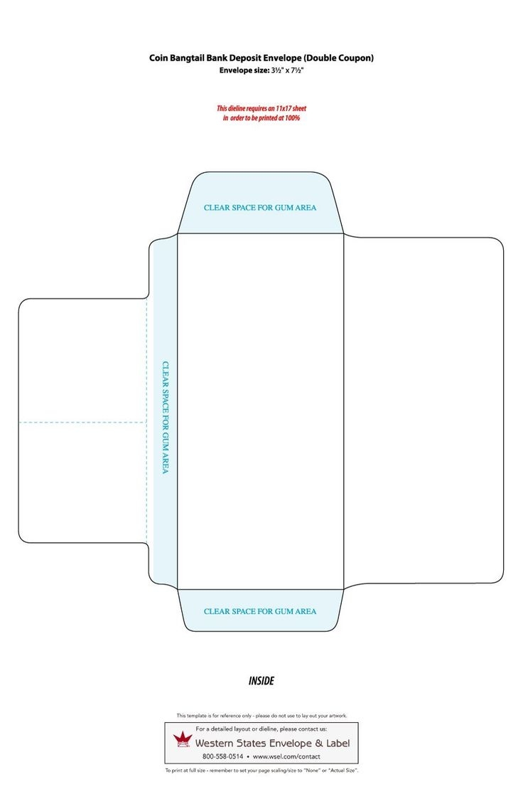 envelope template printable