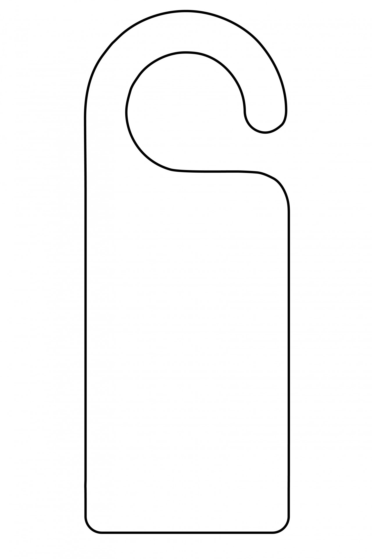 Download Free Photo Of Door Hanger hanger door template outline From Needpix