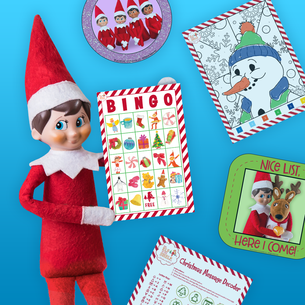 elf on shelf free printables
