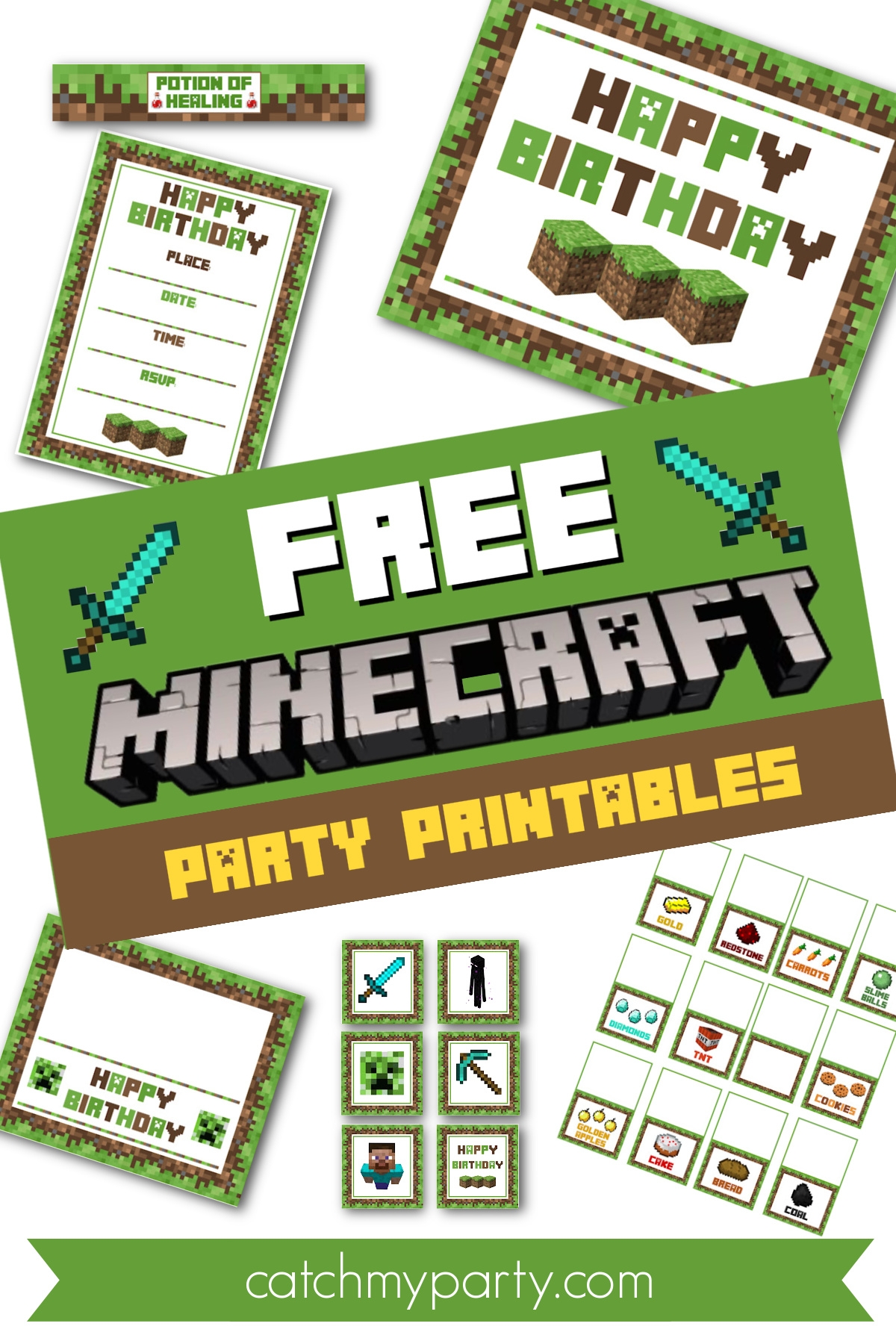 minecraft printables pdf