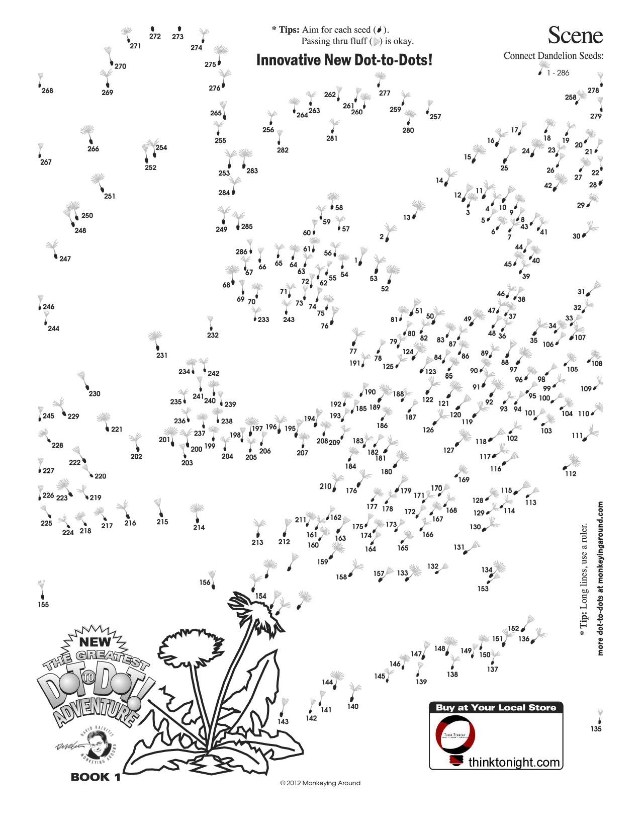 Downloadable Dot to Dot Puzzles