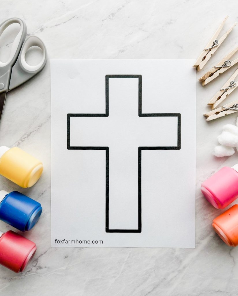 cross template free printable