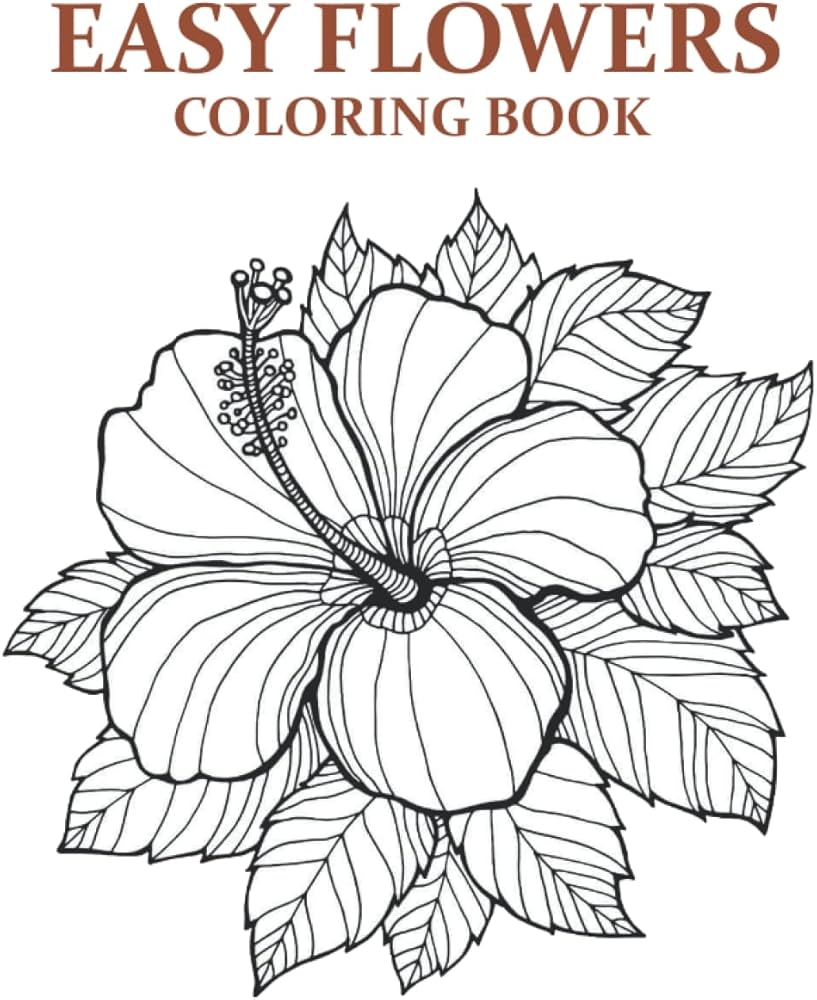 coloring flowers for adults