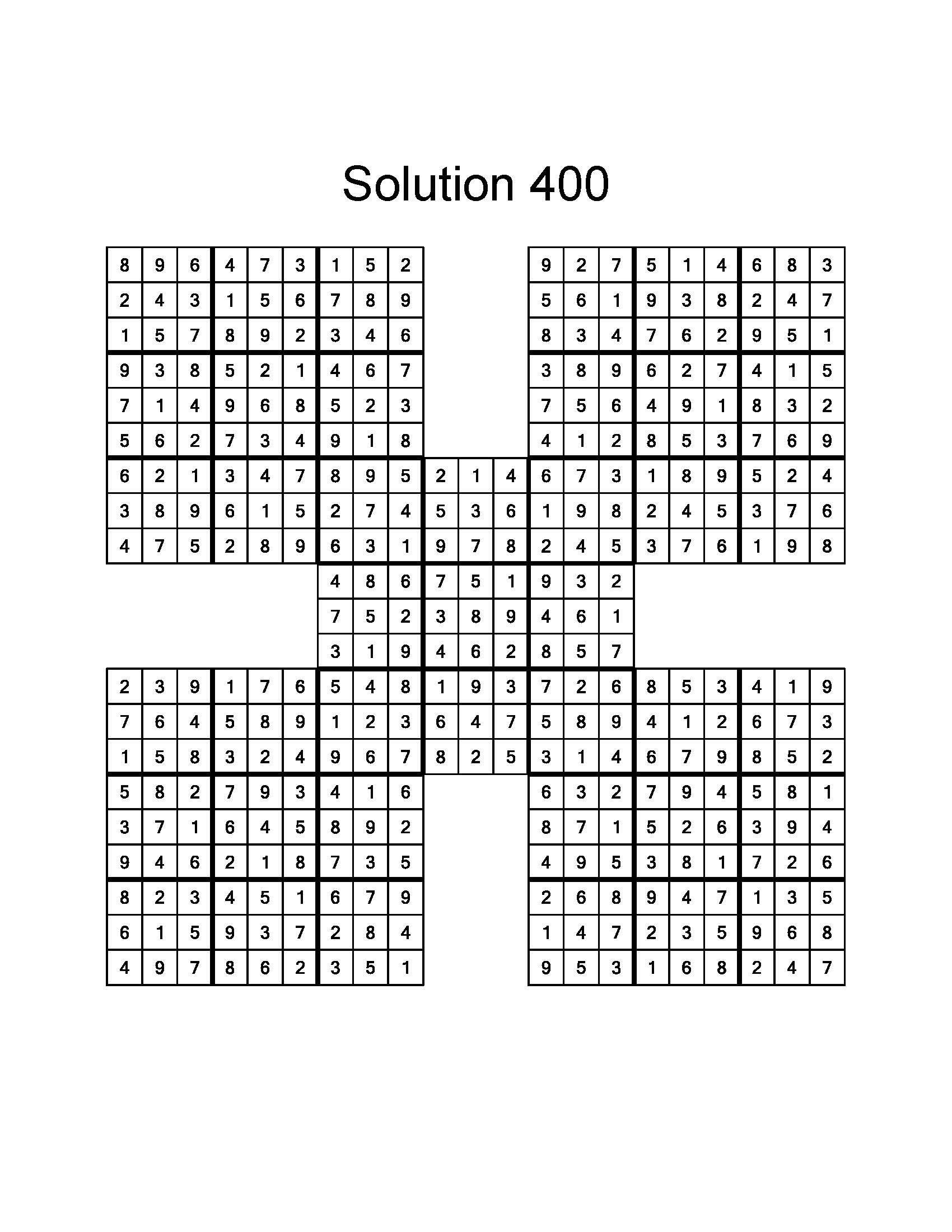 printable samurai sudoku