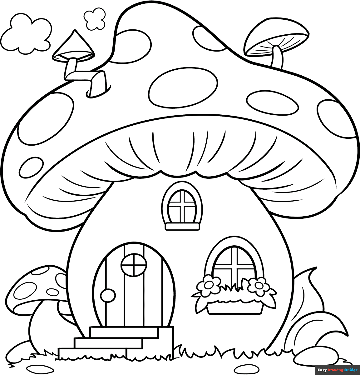 house coloring pages printable