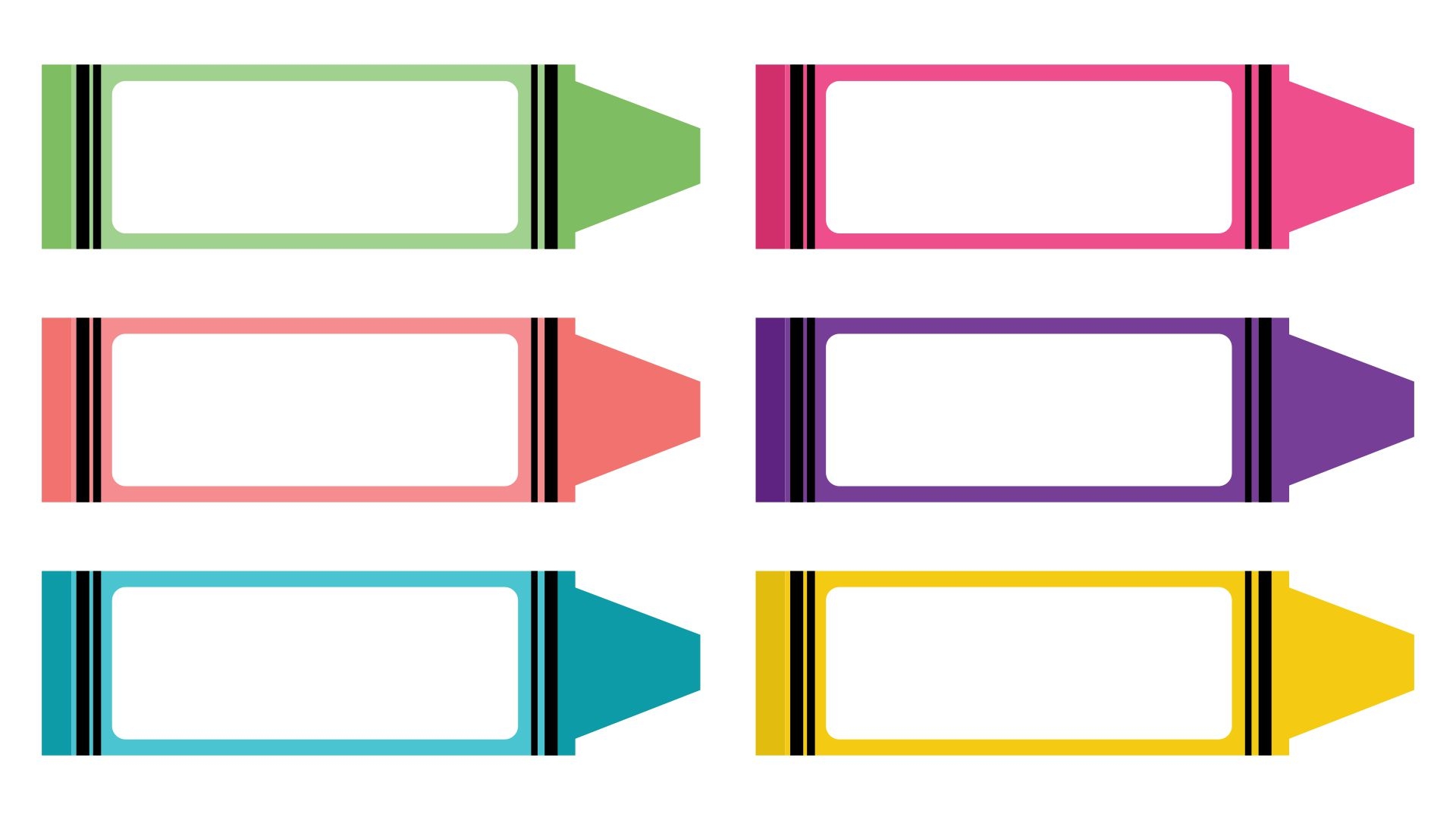 free crayon template printable