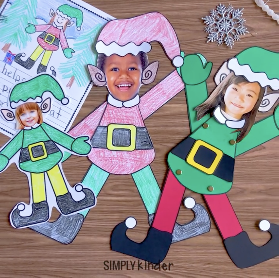 cut out printable elf template