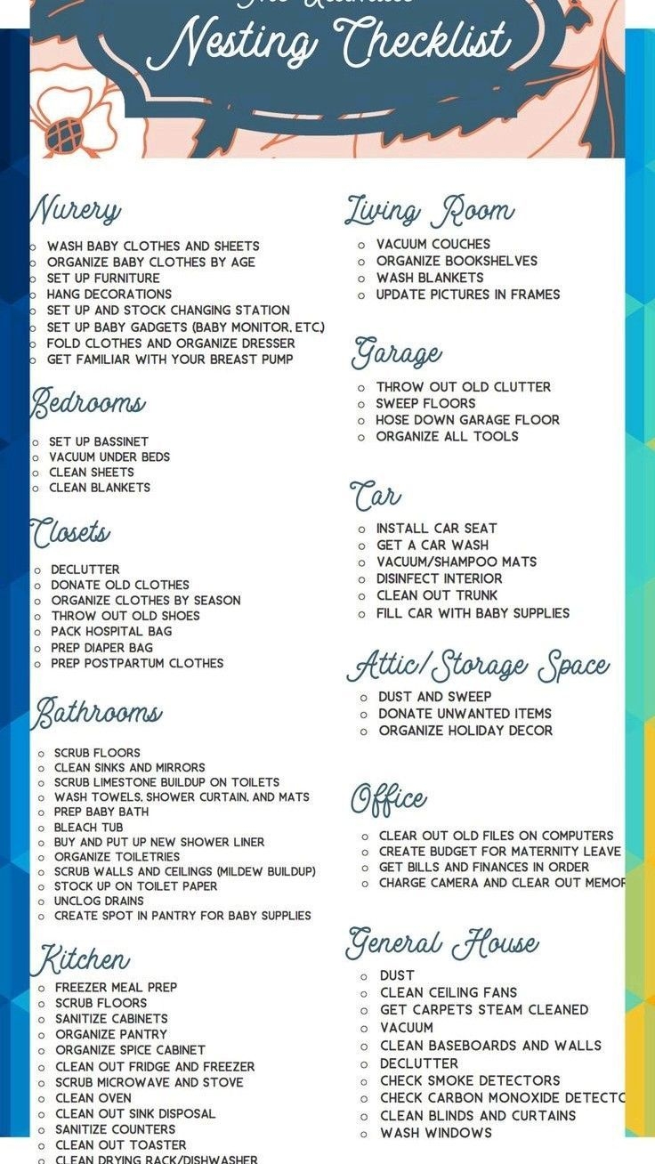 Essential Nesting Checklist Before Baby Arrives 