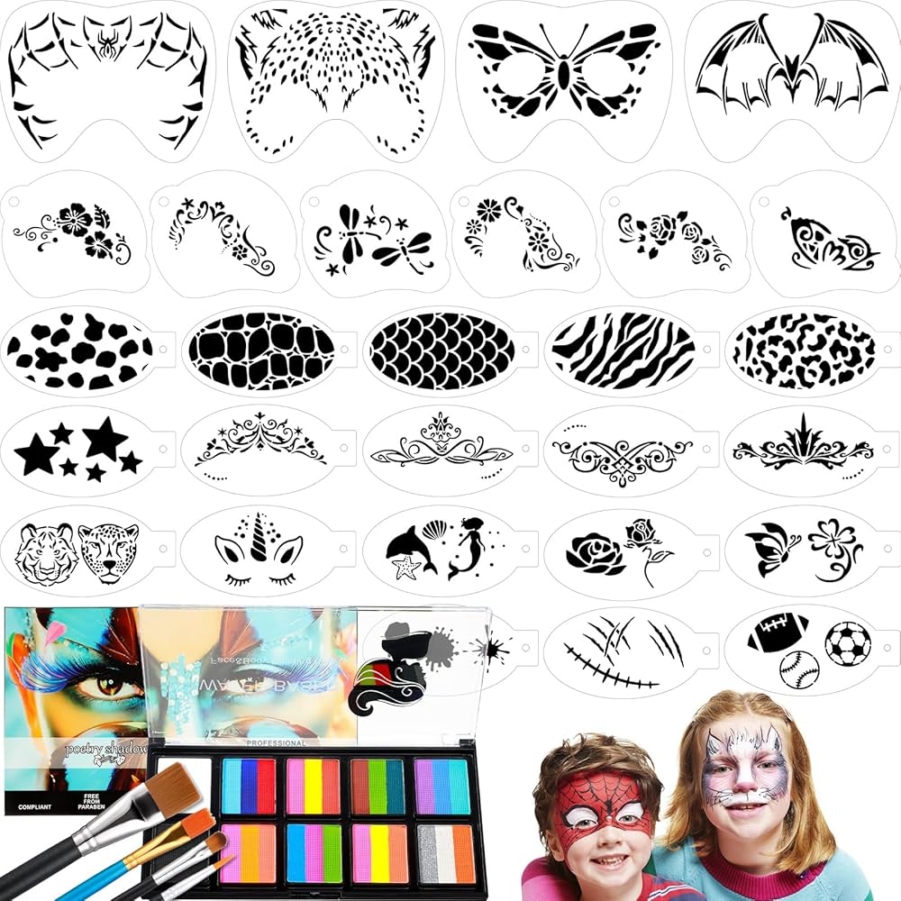 beginner simple face painting designs printable