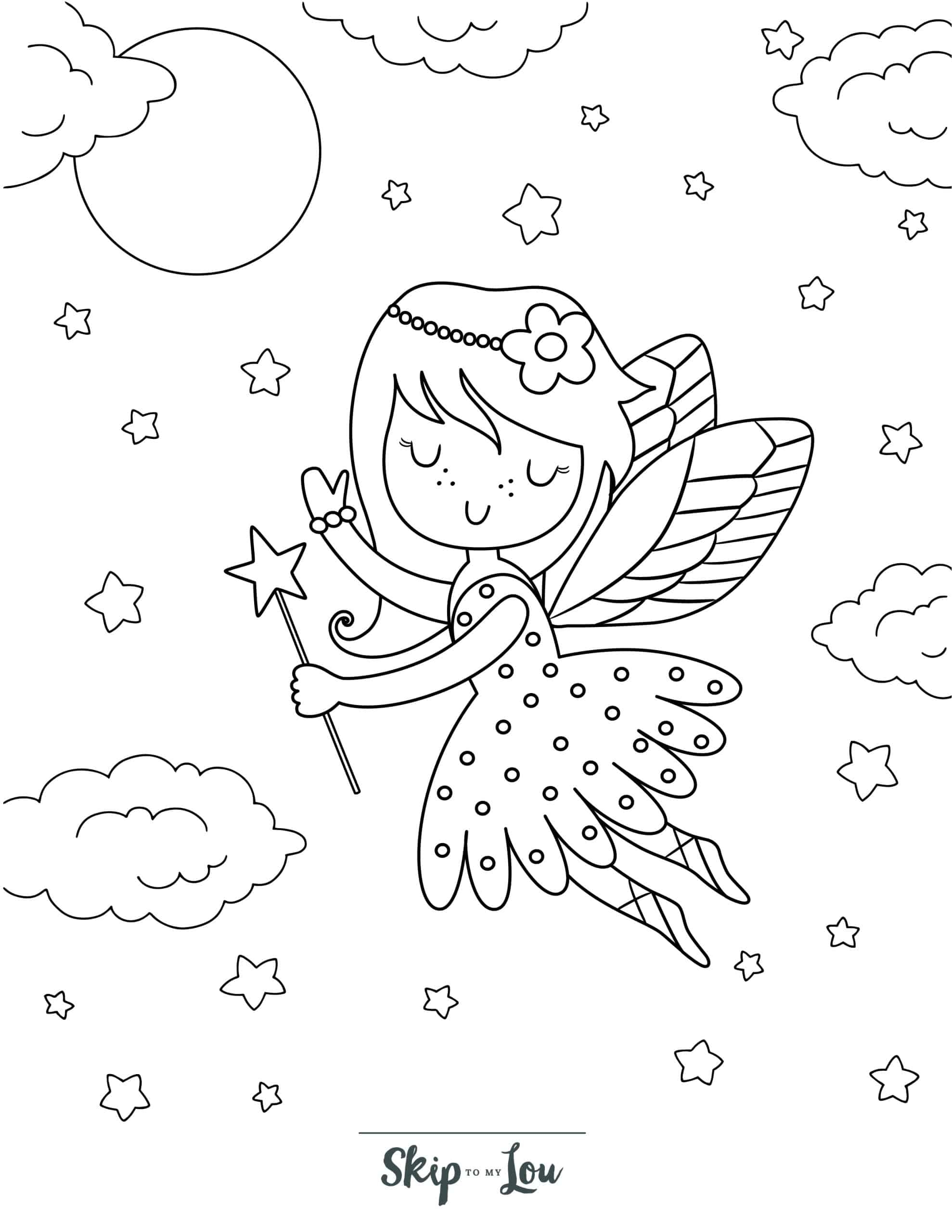 fairy coloring pages printable