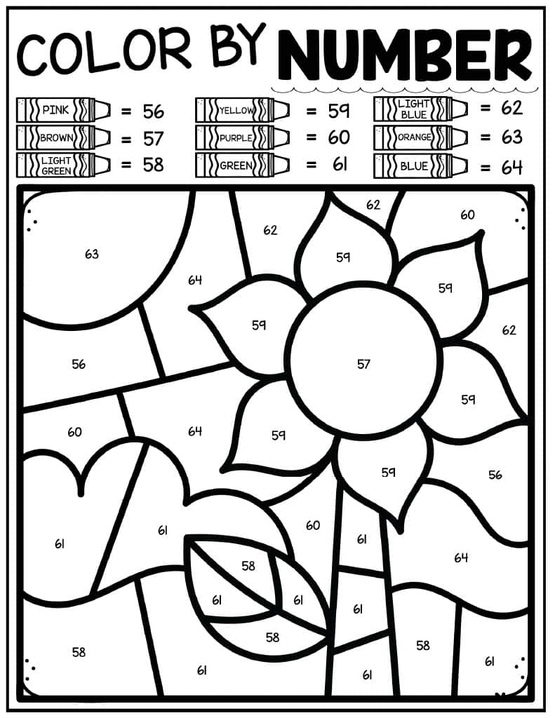 Fall Color By Number Kids Activity Zone