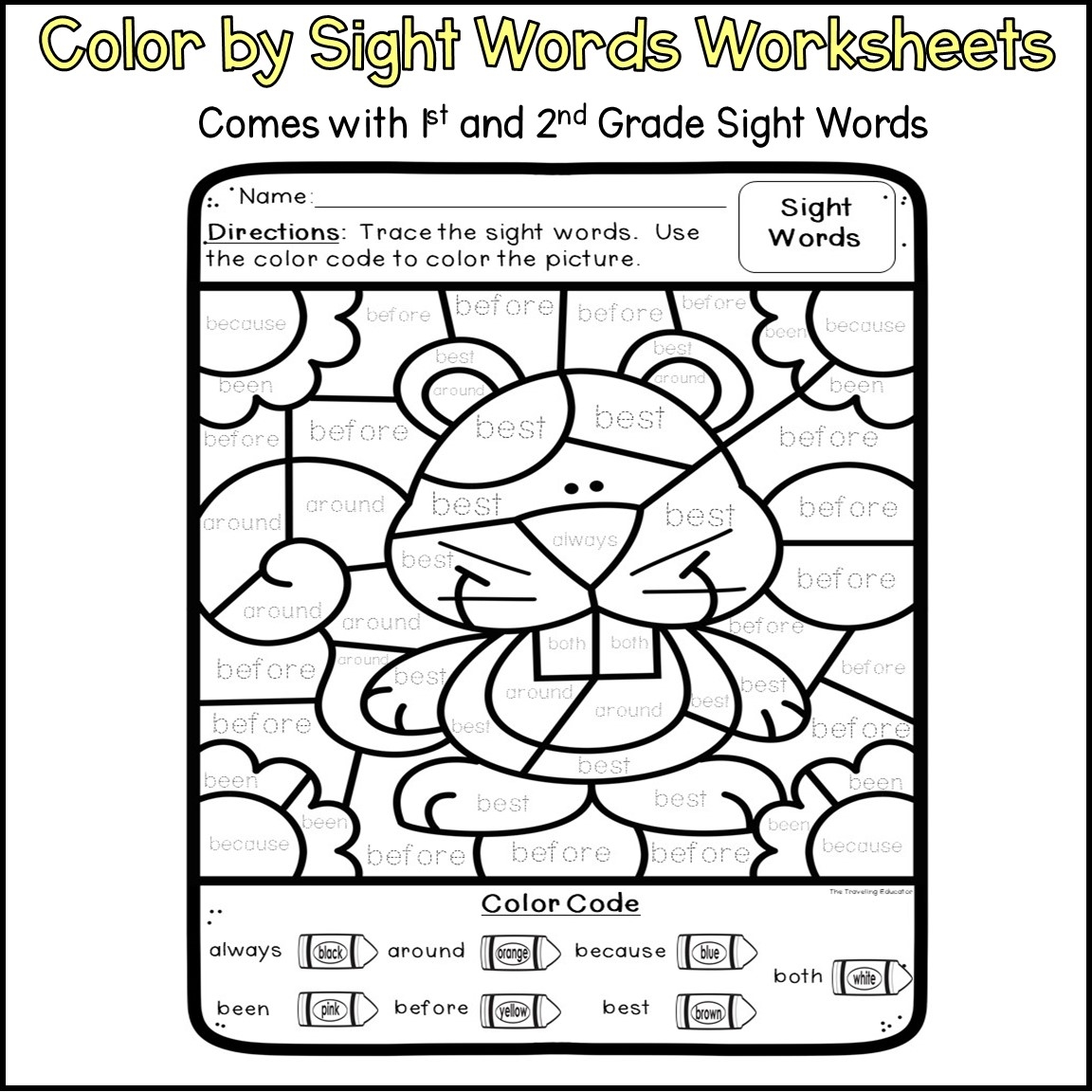 Fall Coloring Pages Fall Color By Sight Words For 1st And 2nd Grade Made By Teachers
