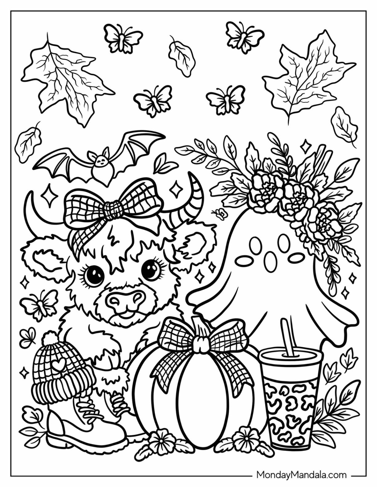 Fall Coloring Pages For Adults Free PDF Printables 