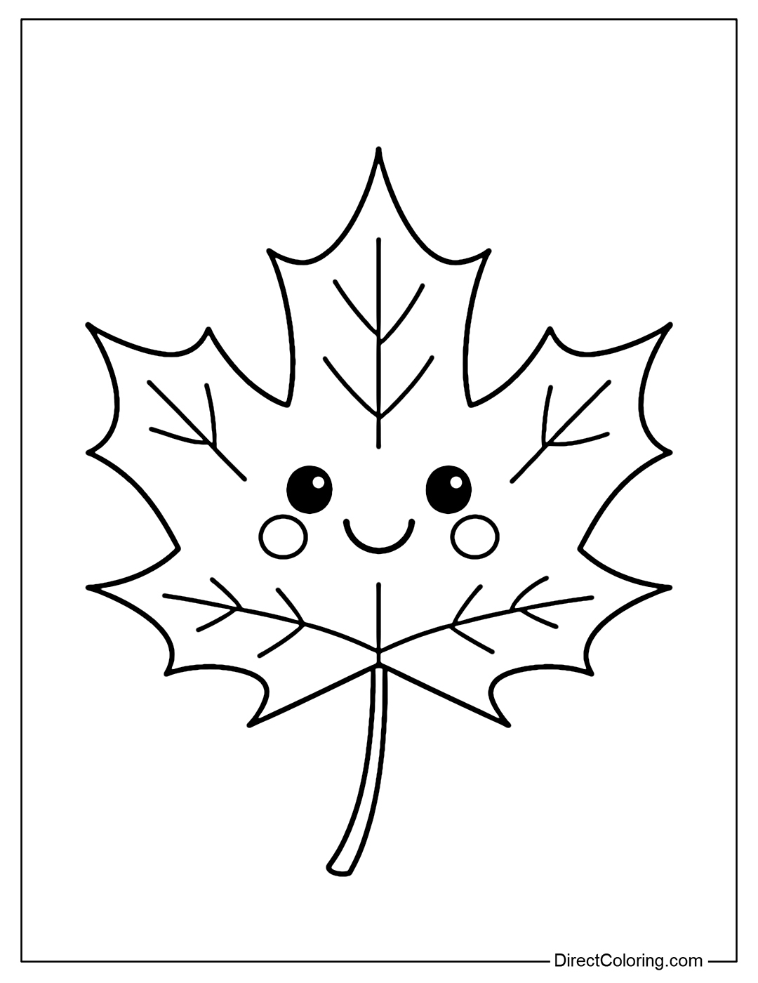 autumn leaves to color pages