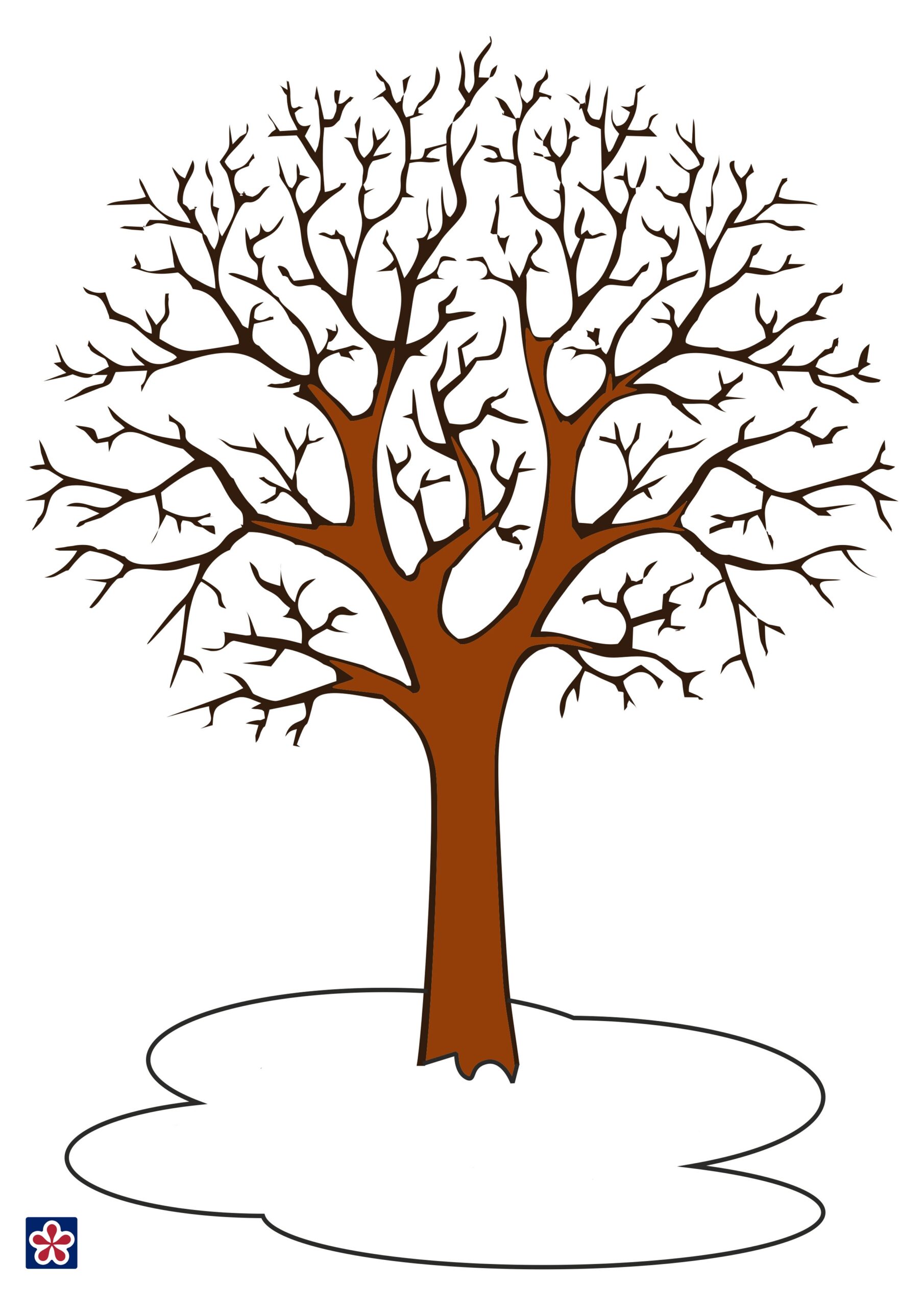 fall tree template printable