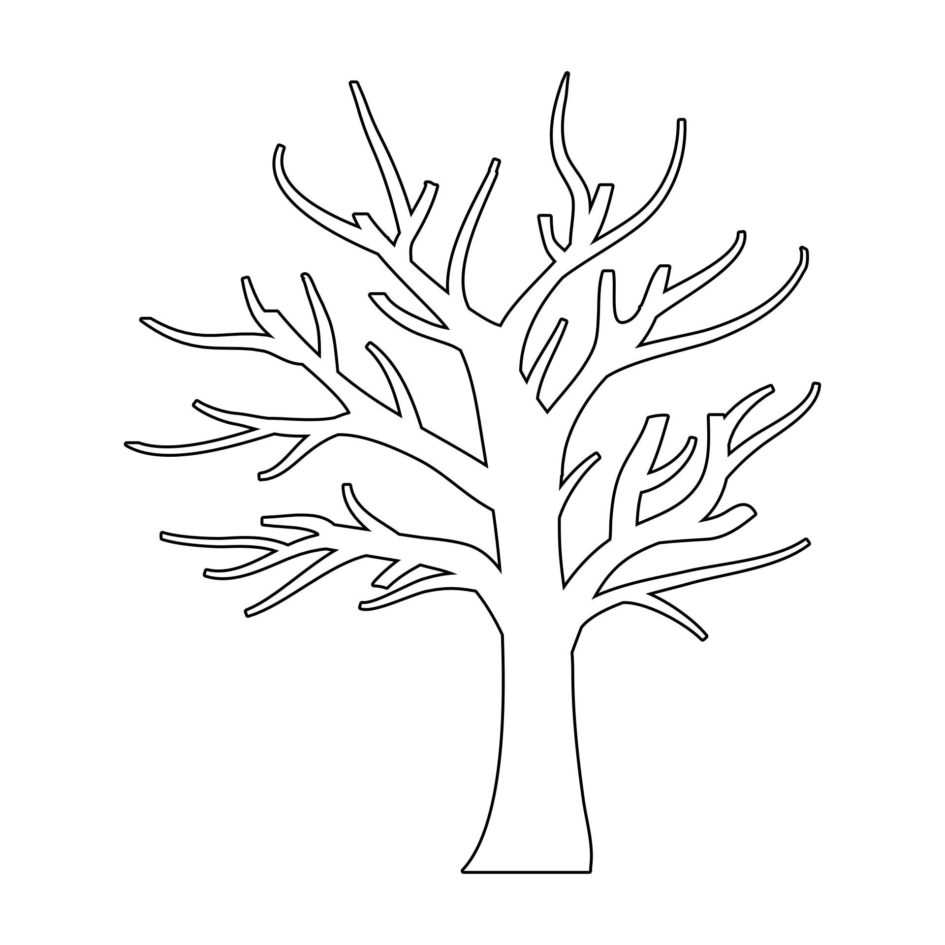 Fall Tree Templates 10 Free PDF Printables Printablee