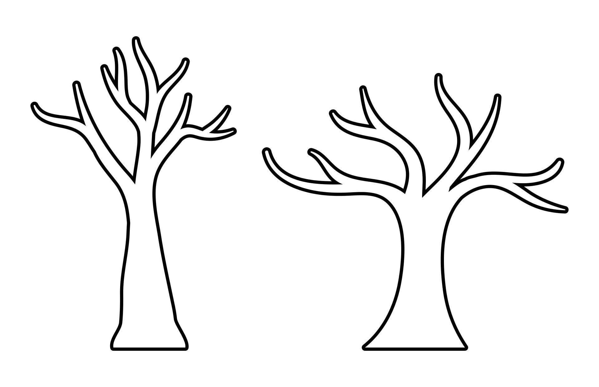tree outline printable