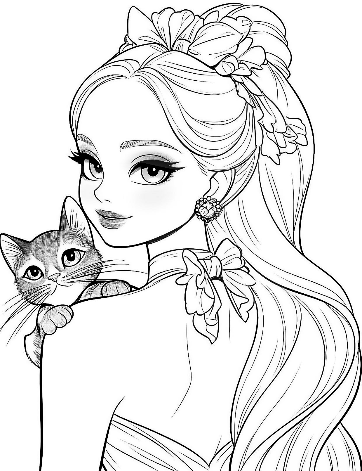 barbie printable coloring
