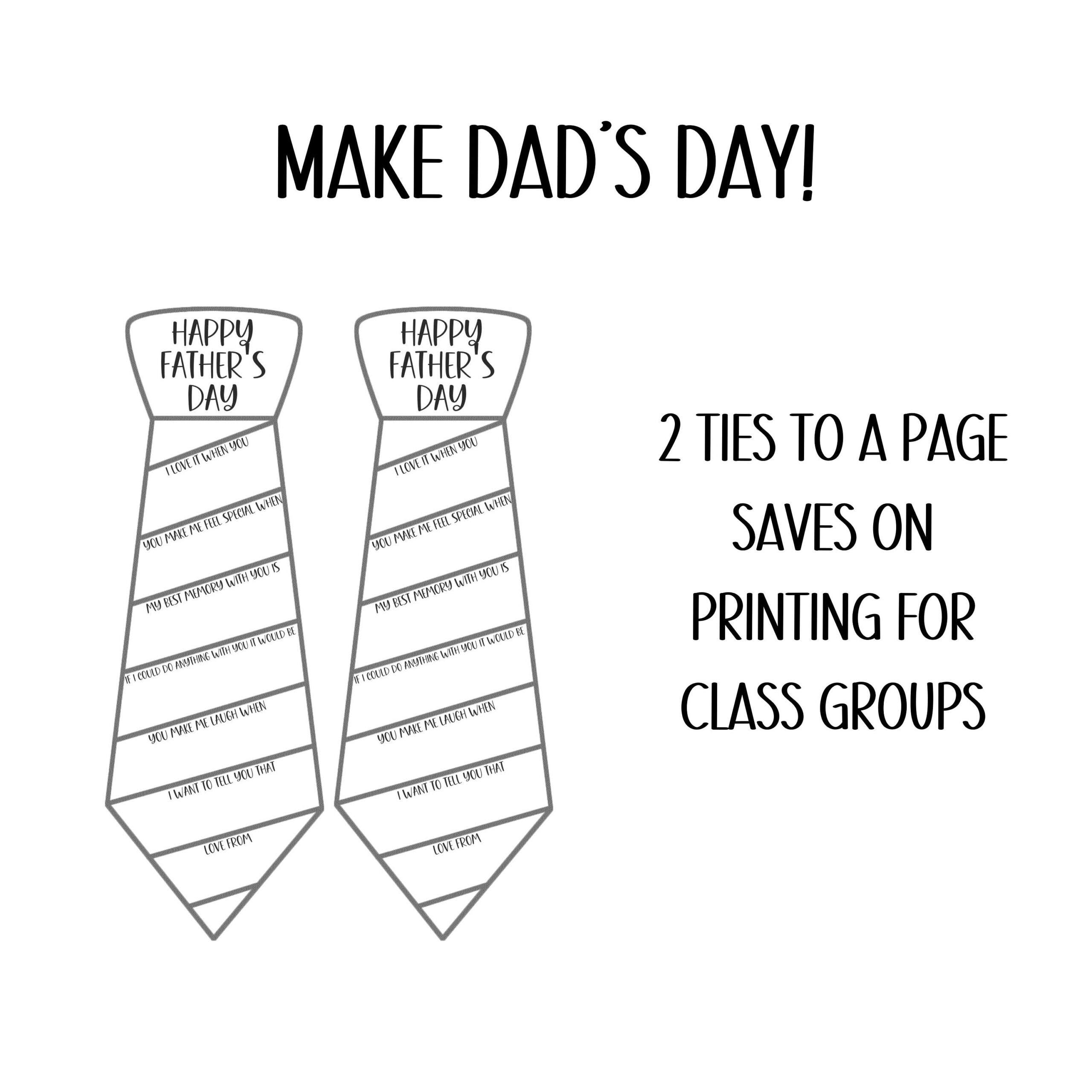 printable tie template