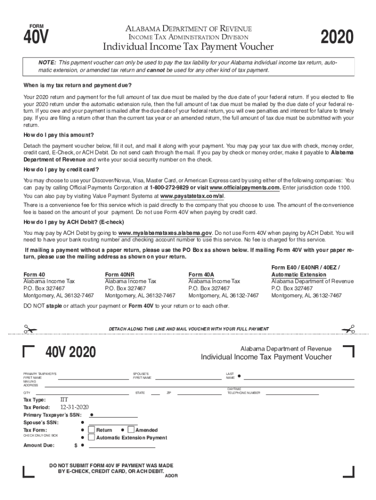Fillable Alabama Form 40 Fill Out Sign Online DocHub