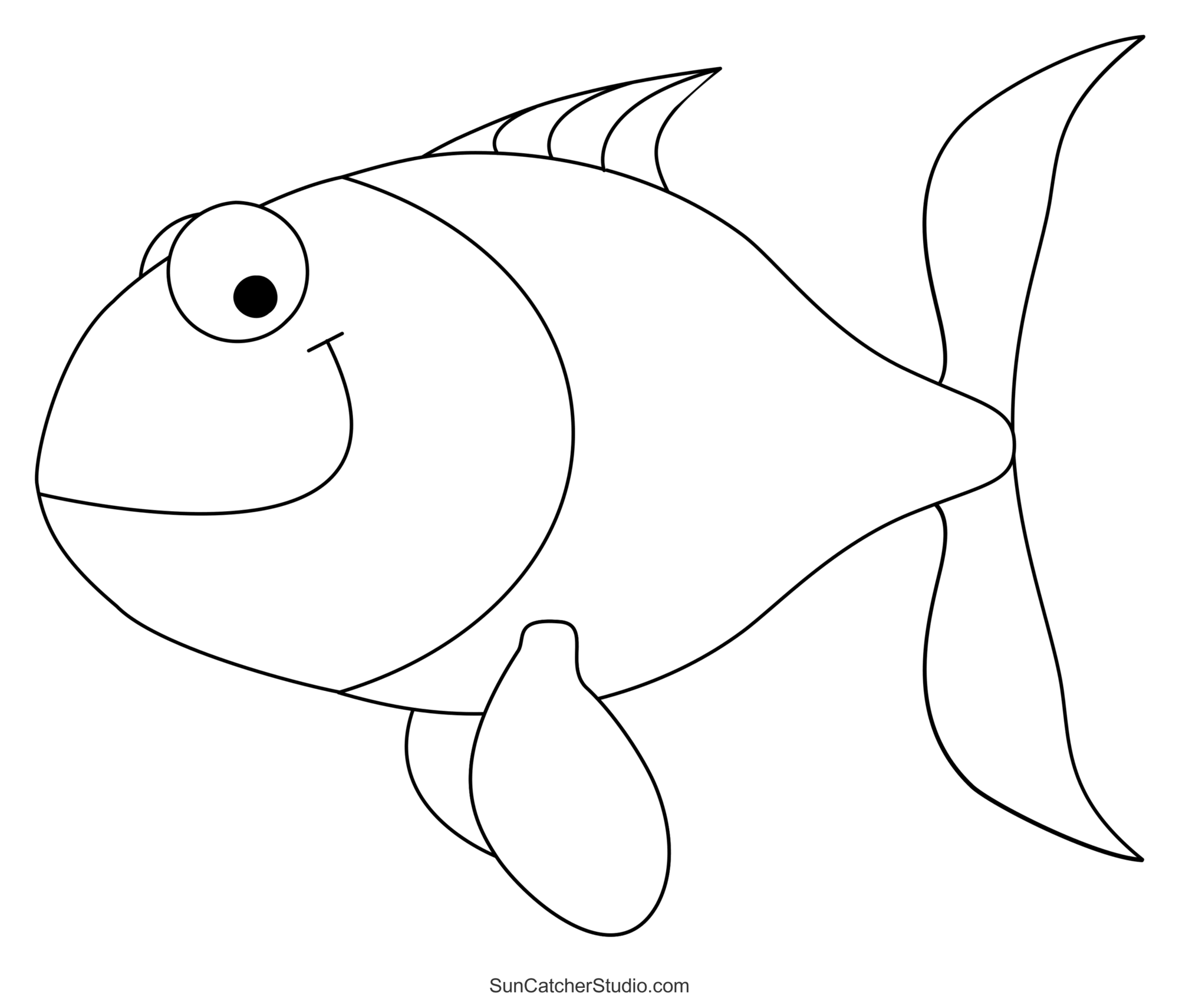 fish template printable pdf
