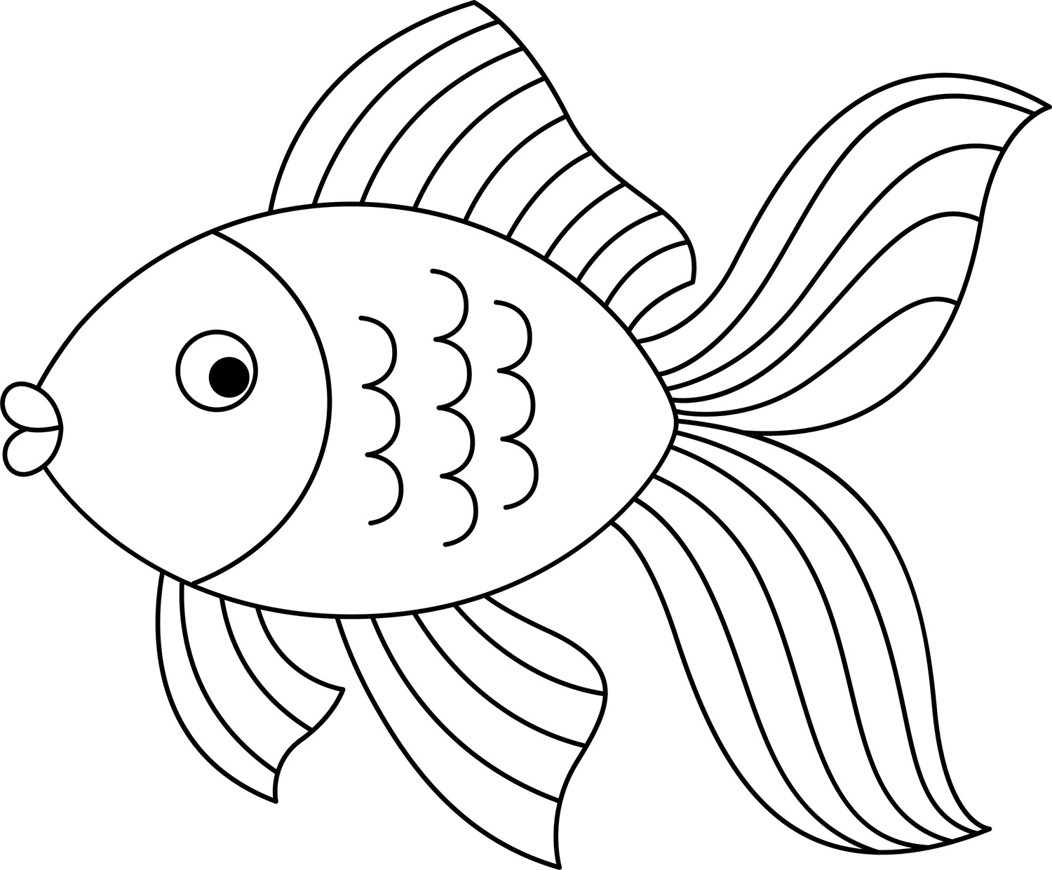 free fish printable template