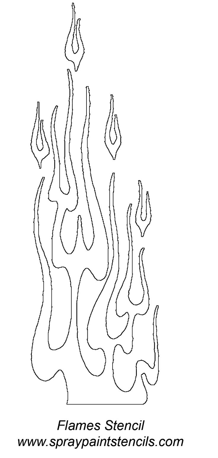 printable flames template