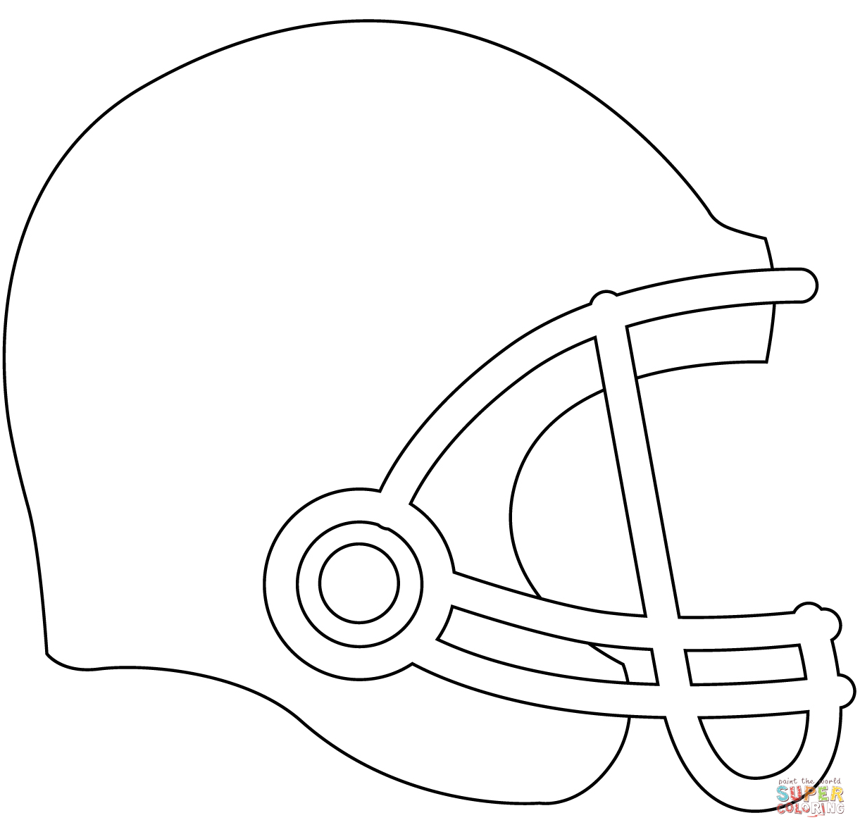 football helmet printable template